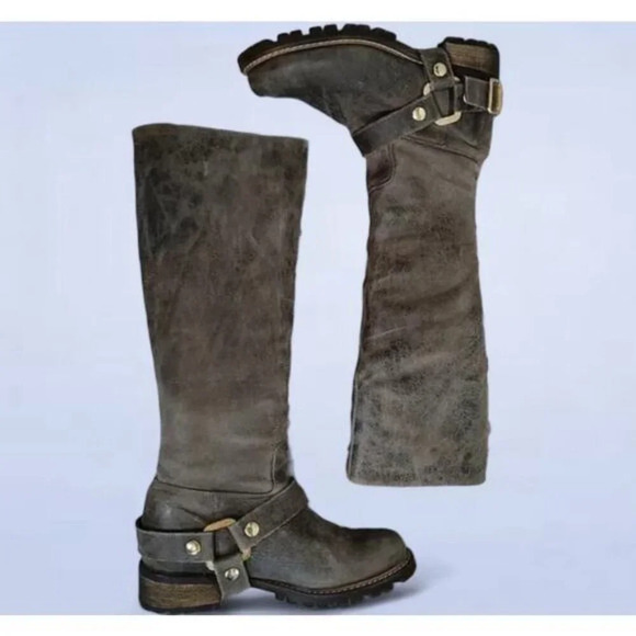 KG by Kurt Geiger Brown Leather Riding Boots - Size 7 - Picture 2 of 10